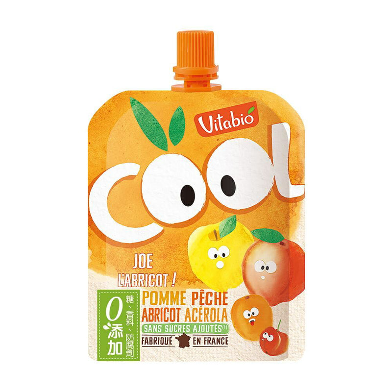 【公價貨品】有機果蓉果汁-水蜜桃, 杏桃, 蘋果 90G