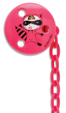 SUAVINEX 蒙面貓俠圓形安撫奶嘴鏈