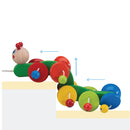 木製毛毛蟲手拉車