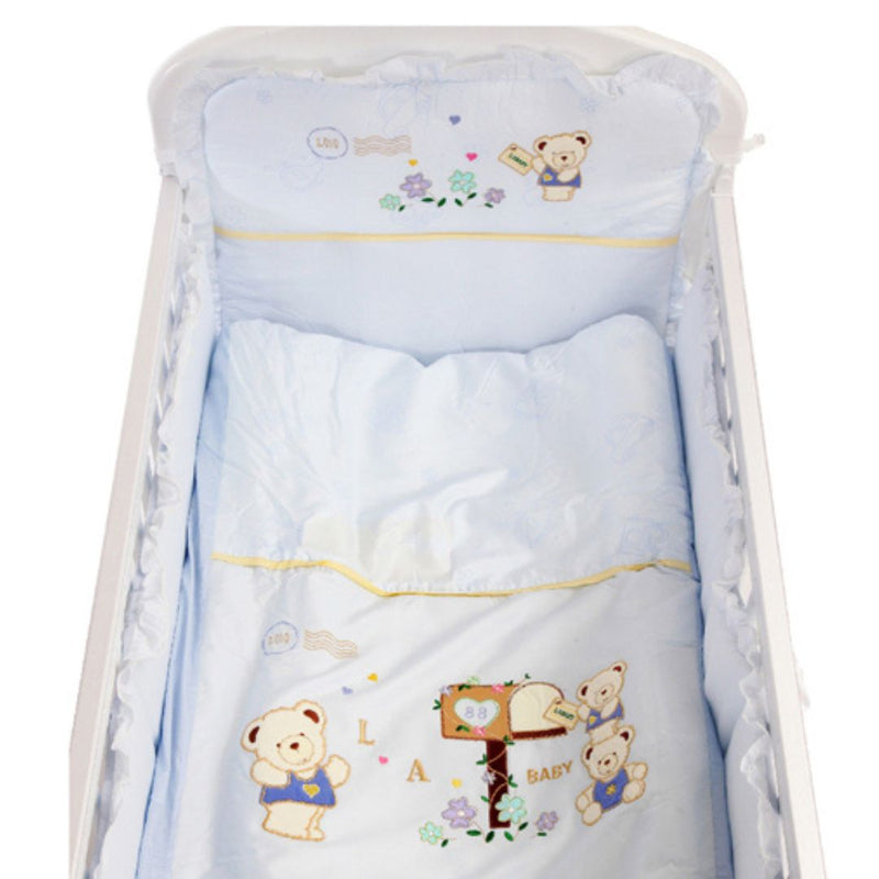 小熊寶7件嬰兒床上套裝 M (藍色/粉色)