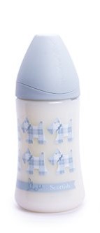 復古PP奶瓶270ML+拇指型矽膠奶咀 (款式隨機發貨)