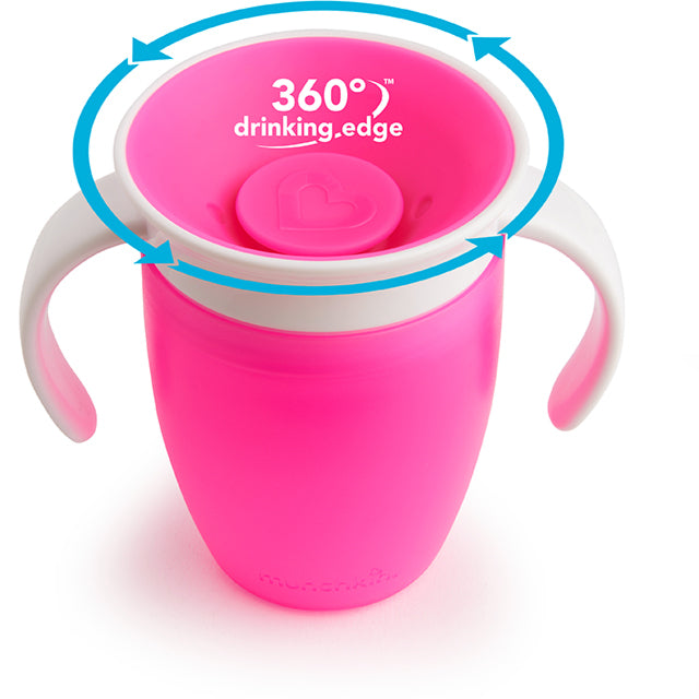 7OZ 神奇360度學飲杯 (有柄)