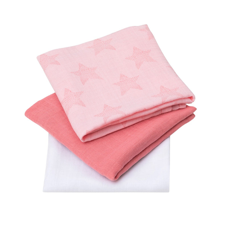 超柔軟透氣竹纖維包巾套裝3件裝 - (粉紅)