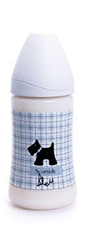 復古PP奶瓶270ML+拇指型矽膠奶咀 (款式隨機發貨)