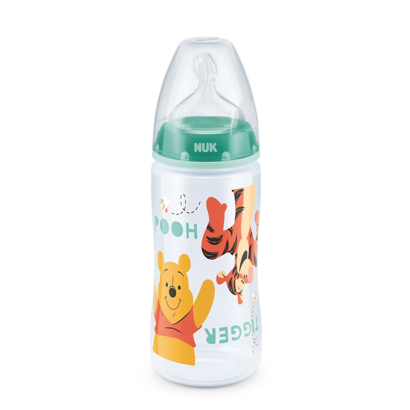 【公價貨品】迪士尼300ML寬口PP奶瓶/矽膠咀 (款式隨機)