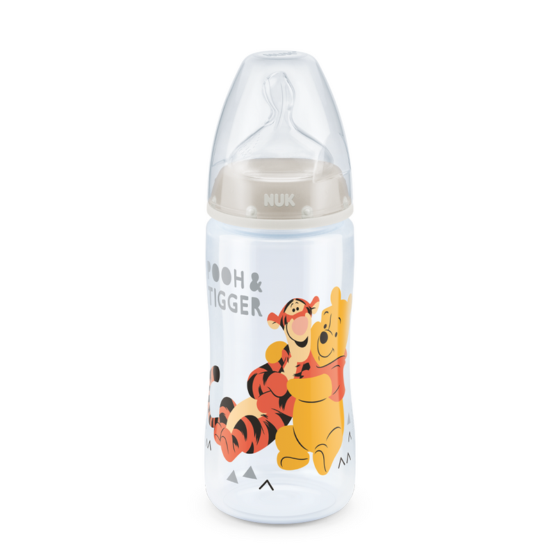 【公價貨品】迪士尼300ML寬口PP奶瓶/矽膠咀 (款式隨機)