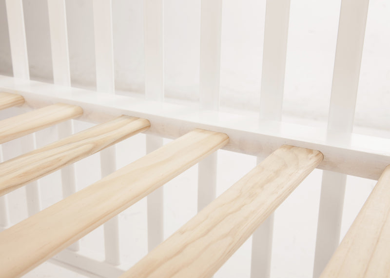 歐洲款嬰兒木床 - 白色 (15010WR)