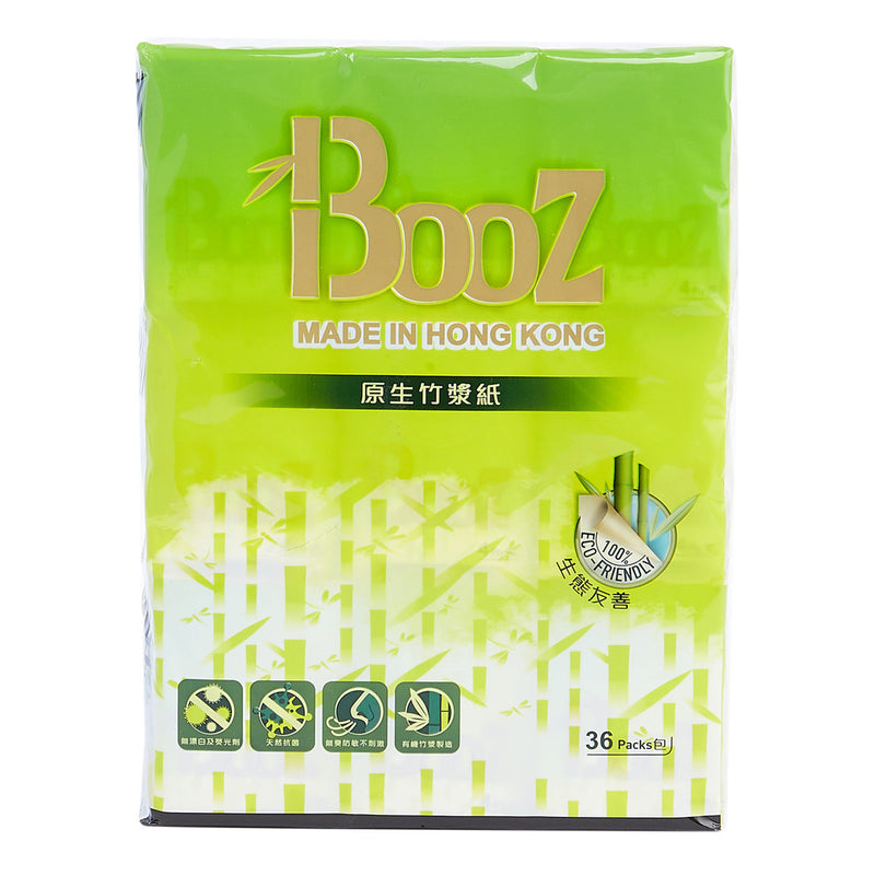 【公價貨品】BOOZ 原生竹漿迷你紙巾(36包裝)