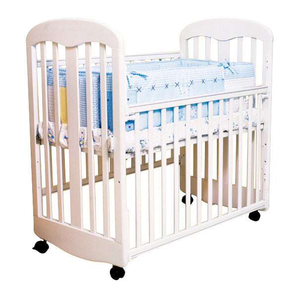 LA BABY 90 嬰兒木床(原木/白色) 送床褥 + 防蚊網